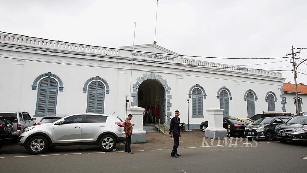 Suasana tampak depan Museum Kebangkitan Nasional (STOVIA), di Jalan Abdurahman Saleh 26, Jakarta Pusat, Sabtu (15/12/2018).