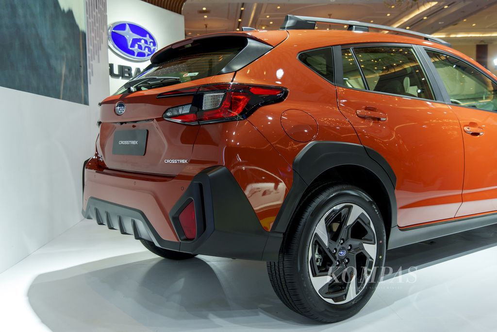 Buritan All New Subaru Crosstrek dipamerkan Gaikindo Jakarta Auto Week di JCC Senayan, Jumat (10/03/2023). 