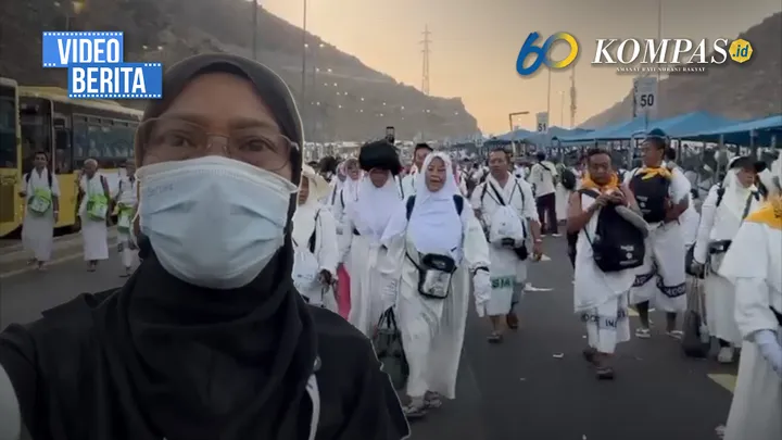 Jemaah Haji Menuju Mina, Sebagian Pilih Berjalan Kaki