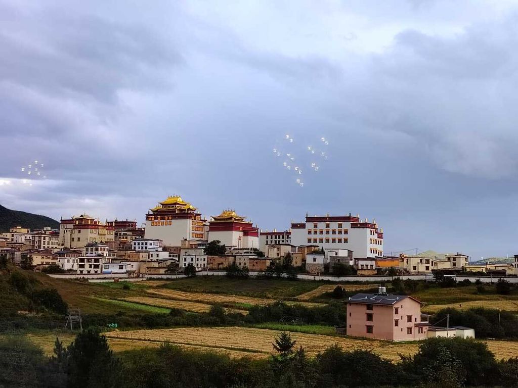 Pemandangan Kota Shangri-La di Provinsi Yunnan, China