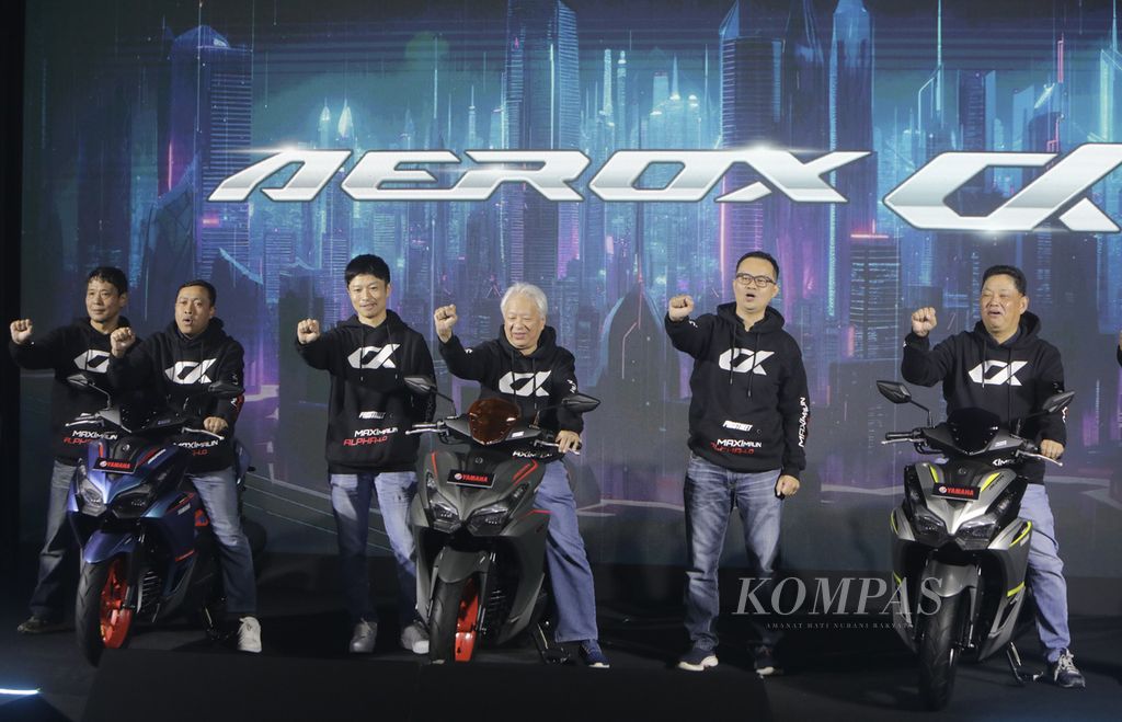 Peluncuran Yamaha Aerox Alpha di Jakarta, Rabu (18/12/2024). 