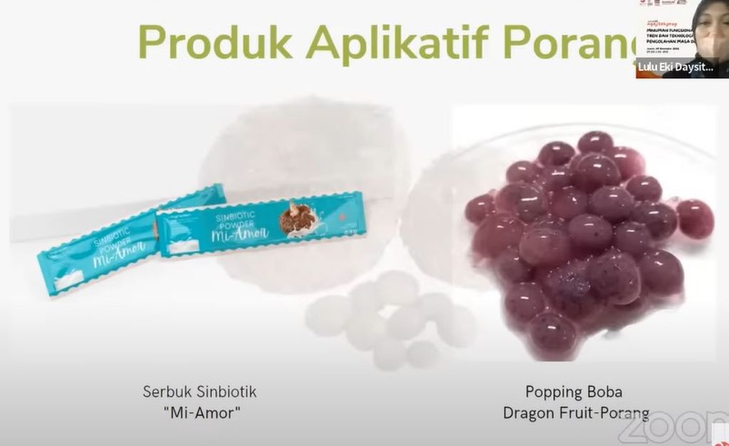 Minuman fungsional dari umbi porang.
