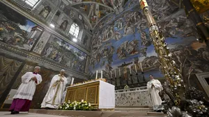 Pope Leo XIV Leads First Mass, Calls to Be Light to the World