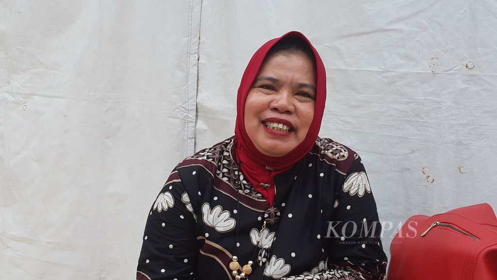 Nurpiah, Ketua Bank Sampah Kenanga, Kelurahan Semper Barat, Cilincing, Jakarta Utara.