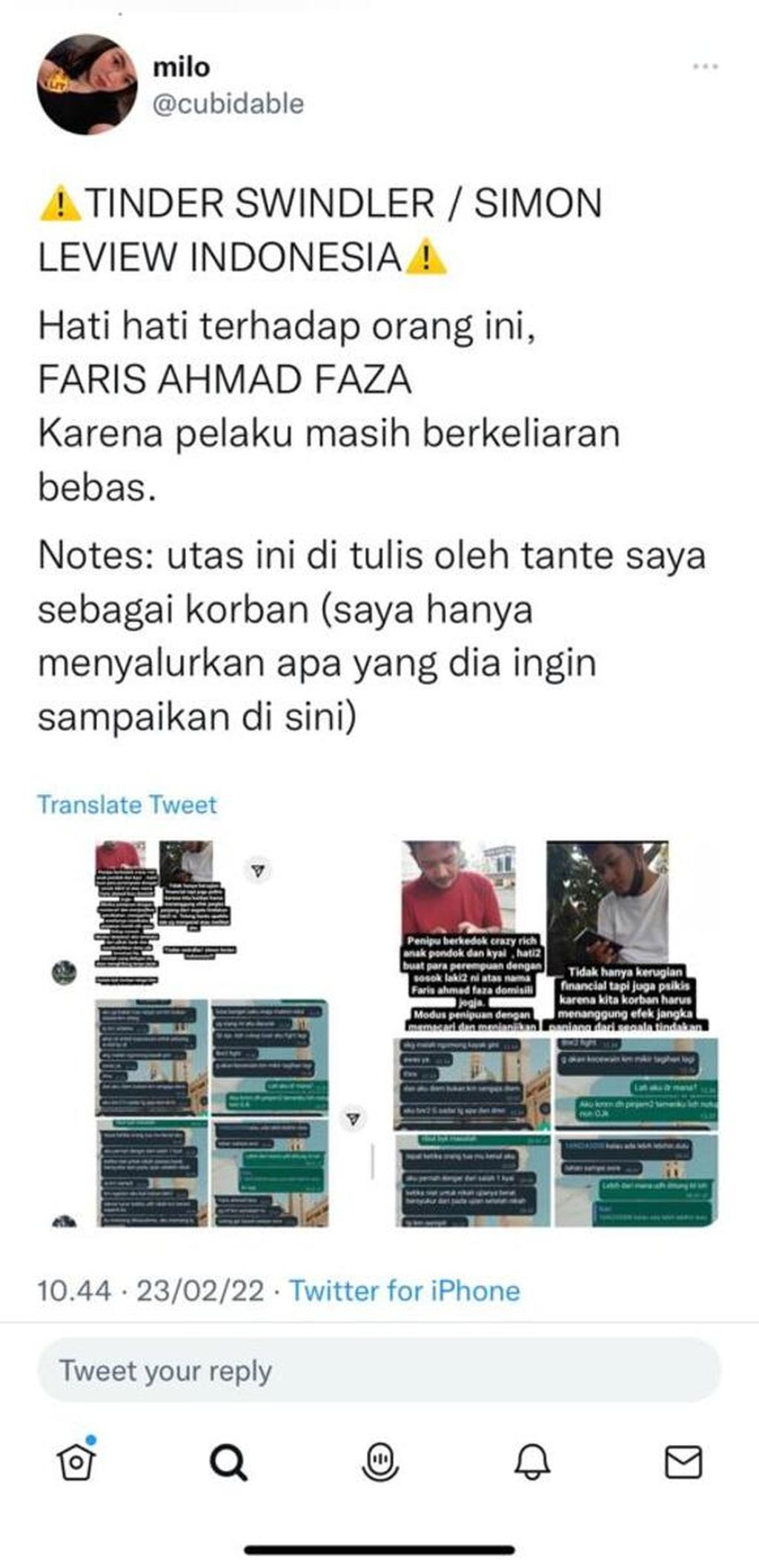 Media sosial menjadi tempat korban penipu berkedok cinta mencari keadilan. Sejumlah unggahan soal penipu berkedok cinta semakin marak di berbagai media sosial.
