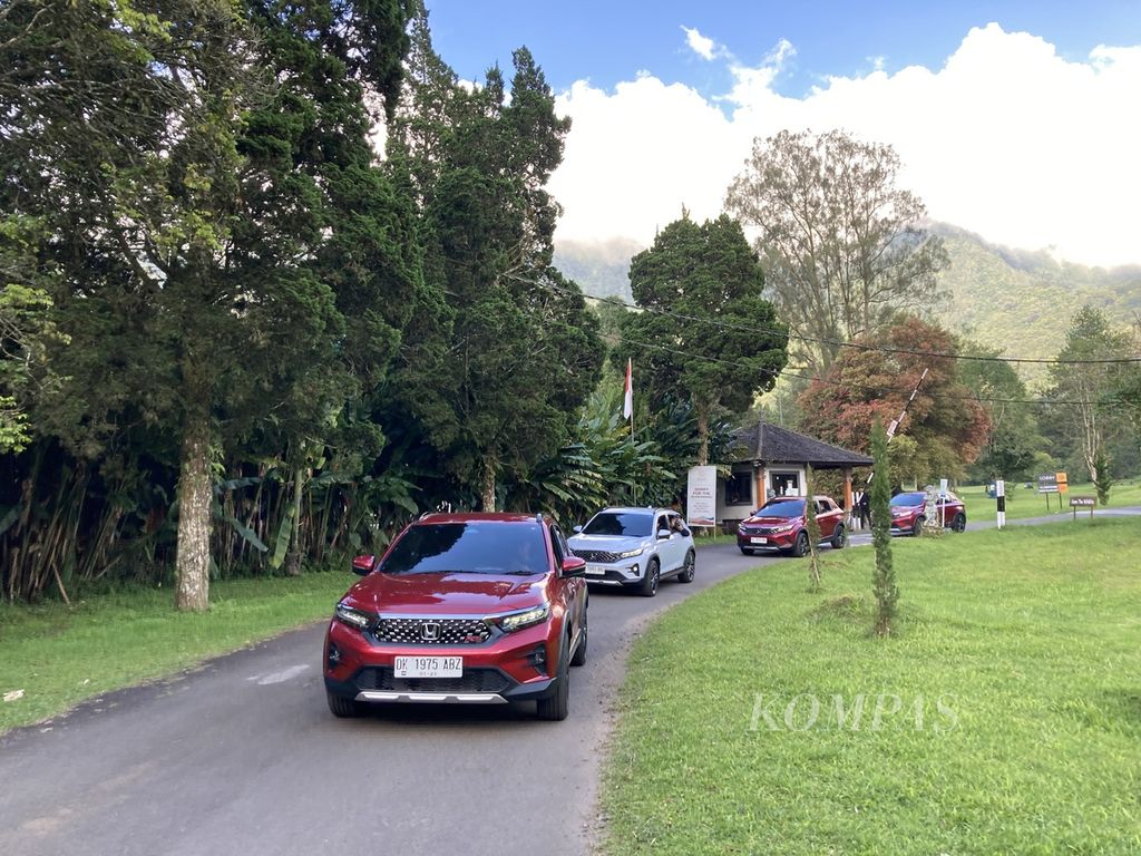 Suasana uji kendara media All New Honda WR-V di Bali, Senin, 19 Desember 2022.