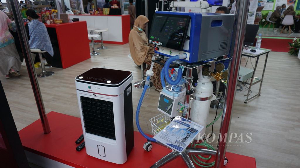 Salah satu hasil inovasi dari Badan Riset dan Inovasi Nasional (BRIN) dipamerkan dalam acara Indonesia Research and Innovation (Inari) Expo 2022 di Gedung ICC Cibinong Science Center, Bogor, Jawa Barat, Kamis (27/10/2022). Sebanyak 239 peserta dari berbagai lembaga penelitian dan organisasi turut memamerkan hasil inovasi mereka.
