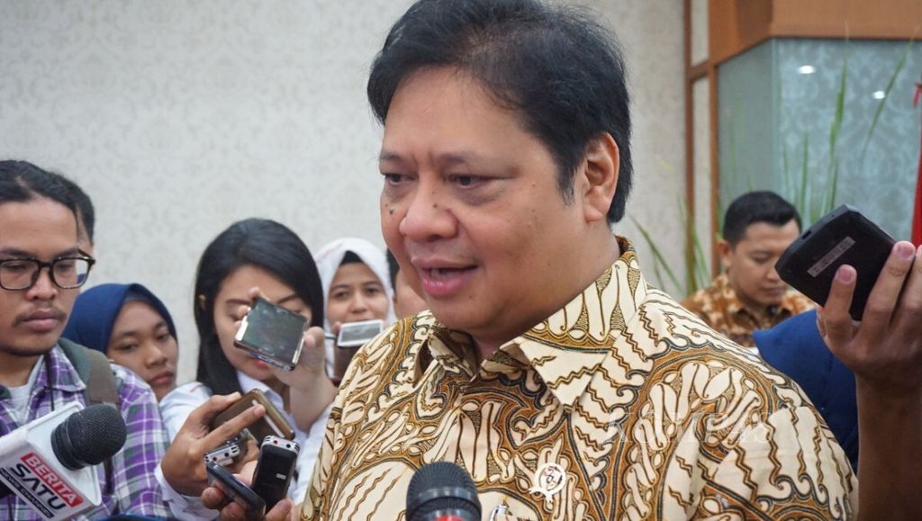 Menko Perekonomian Airlangga Hartarto.