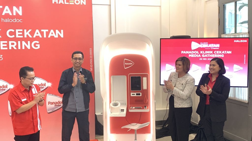 Acara peluncuran Klinik Cekatan, layanan kesehatan digital kolaborasi antara Halodoc dan Haleon melalui Panadol, di Jakarta, Senin (29/5/2023).