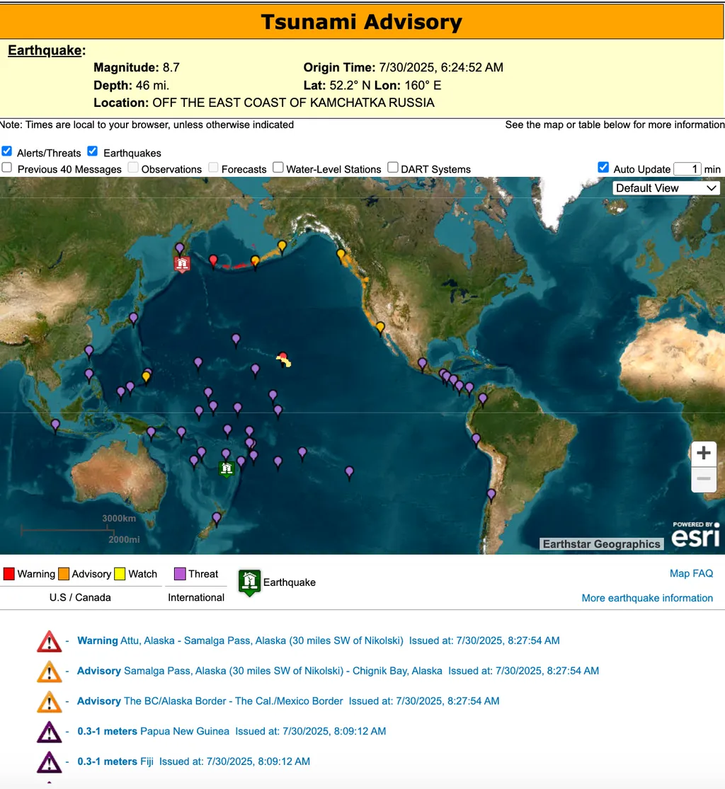 Tsunami de rusia