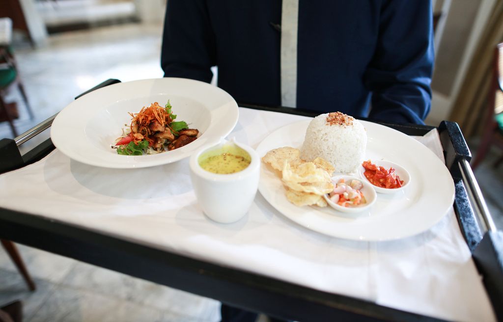 Soto ayam bakar 1928 Restaurant di The Hermitage, a Tribute Portfolio Hotel Jakarta.