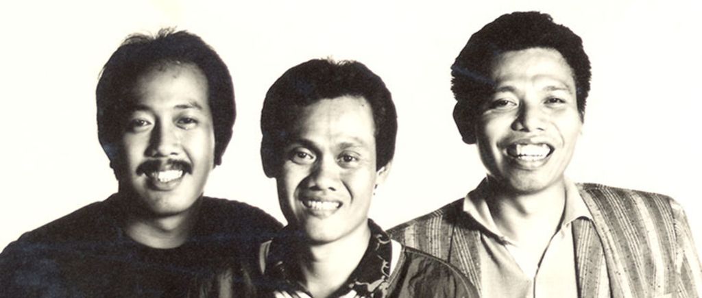 Warkop DKI: Indro, Kasino, dan Dono.