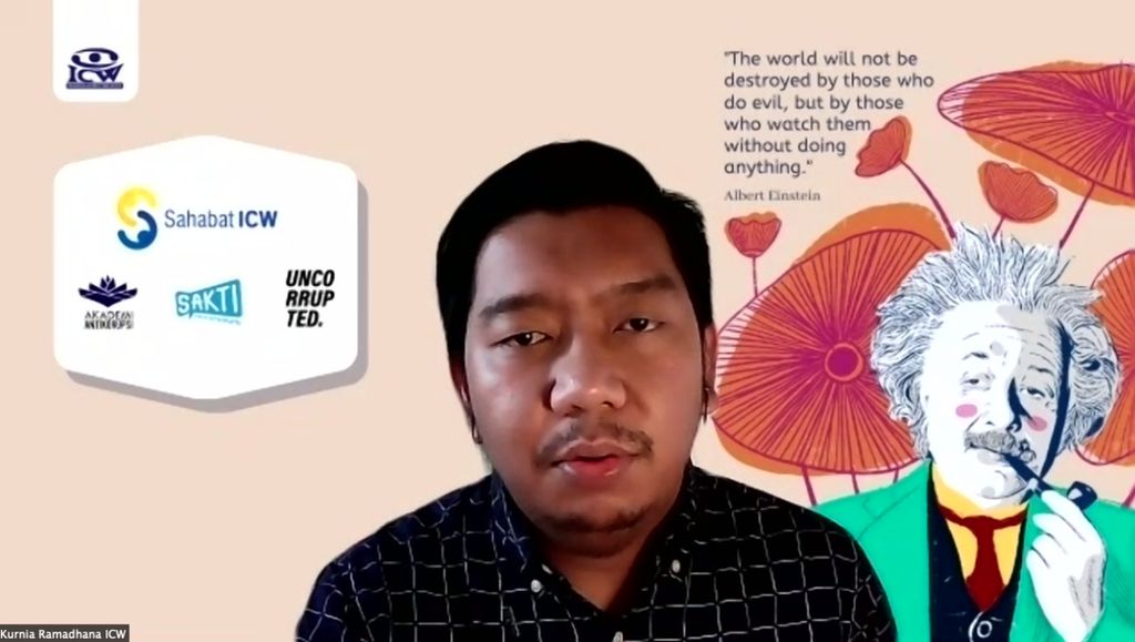 Peneliti Indonesia Corruption Watch Kurnia Ramadhana