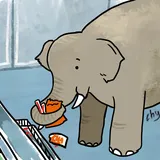 Gajah Liar Pun Kini Gemar ”Berbelanja”