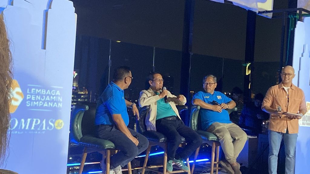 Konferensi pers LPS Monas Half Marathon, Rabu (28/2/2024), di Jakarta Pusat.