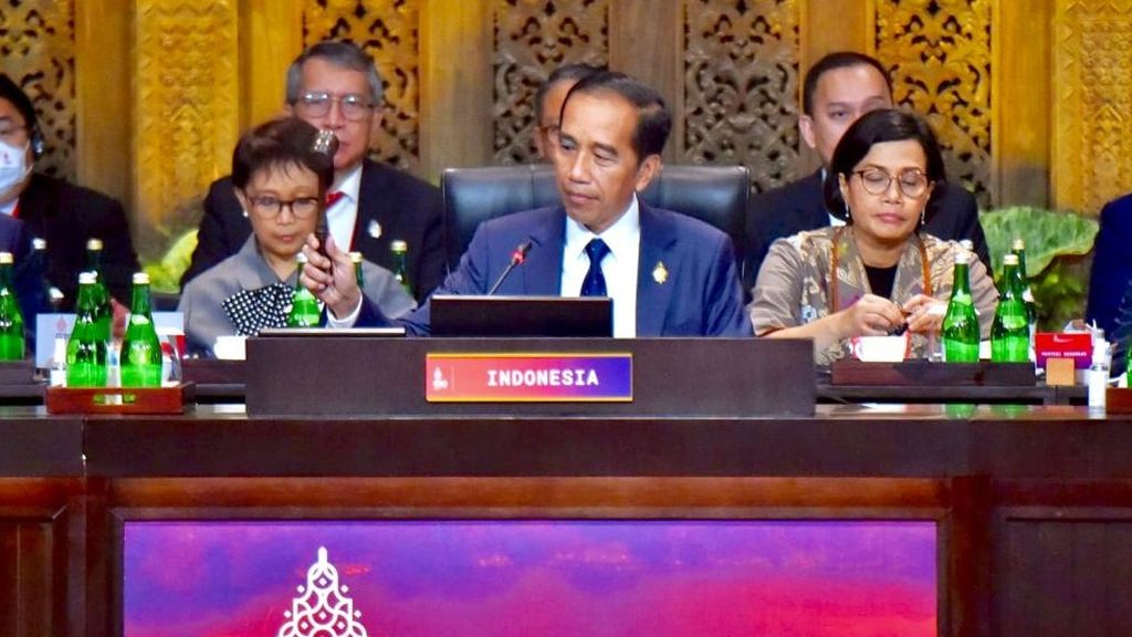 President Joko Widodo at the opening of the G20 Summit in Nusa Dua, Bali, Tuesday (11/15/2022).