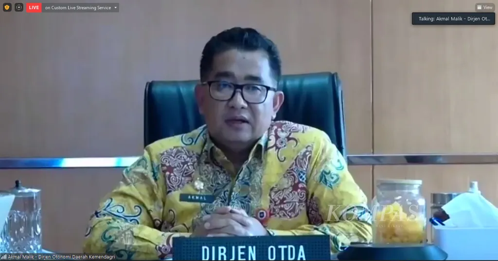 Direktur Jenderal Otonomi Daerah Kementerian Dalam Negeri Akmal Malik