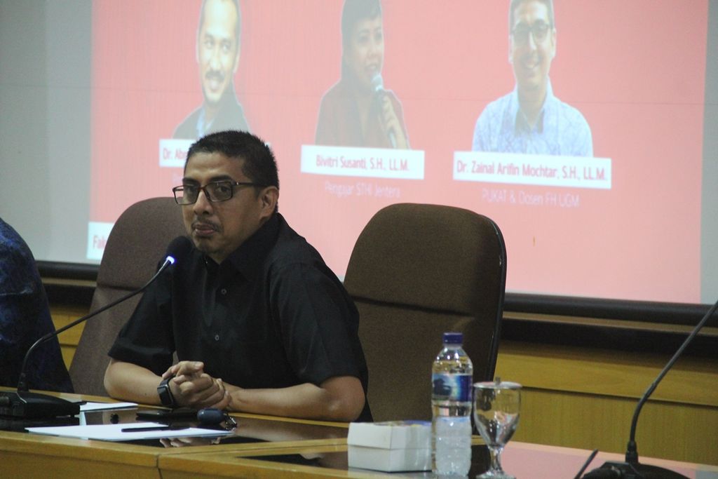 Dosen Fakultas Hukum Universitas Gadjah Mada, Zainal Arifin Mochtar. 