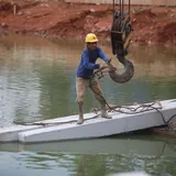 Pembangunan Turap Waduk Sunter Selatan