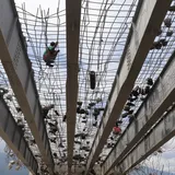Pembongkaran Bekas Jembatan Palu IV