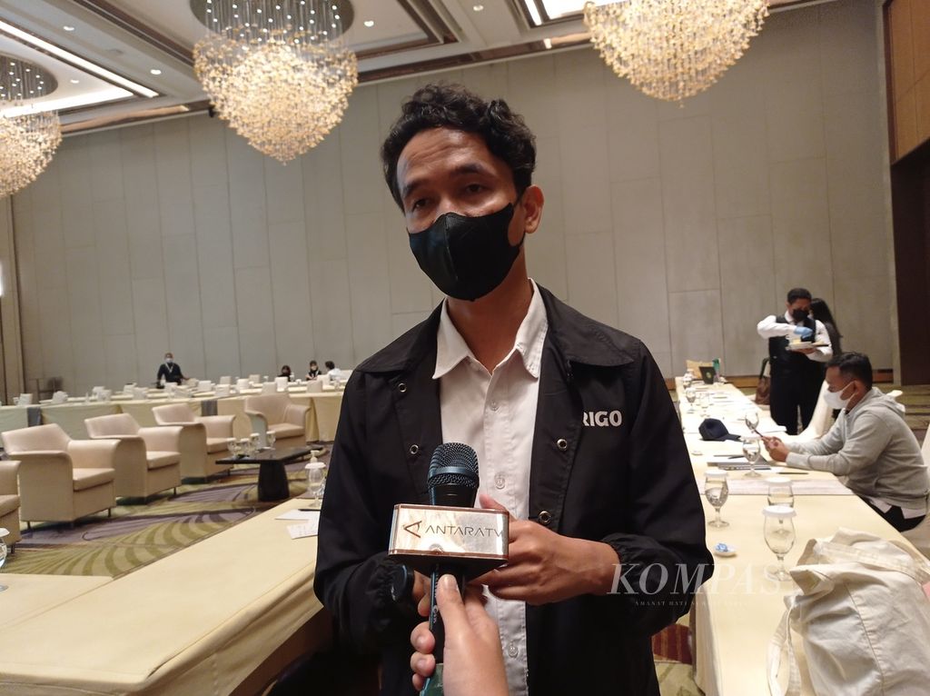 Kepala Seksi Perencanaan Pertamanan Dinas Pertamanan dan Hutan Kota Jakarta Hendrianto seusai diskusi media di Jakarta Selatan, Rabu (6/7/2022).