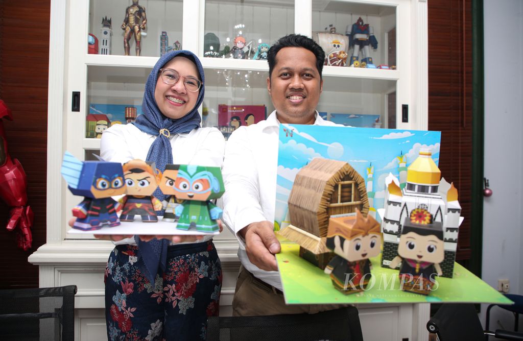Rauf Raphanus (kanan) dan Putri Ayu Pratami, Founder Ichinogami 