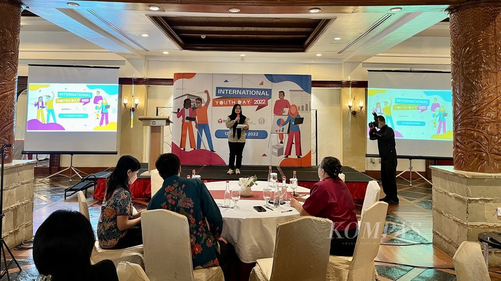 Suasana diskusi bertajuk ”Partisipasi Anak Muda dalam Pemantauan Pemilu dan Pemilihan Serentak 2024” di Jakarta, Jumat (12/8/2022).