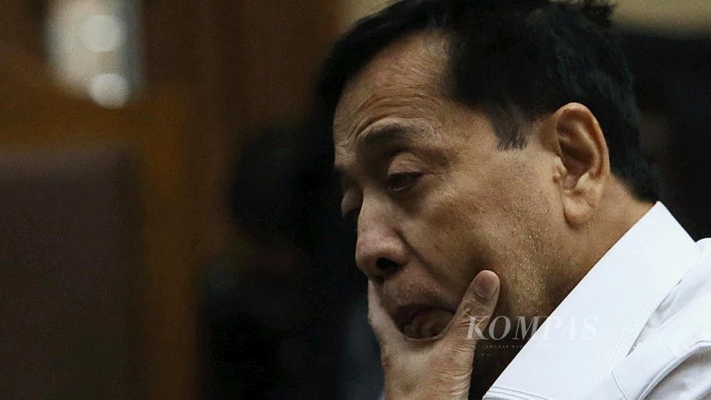 Terdakwa dugaan kasus korupsi KTP elektronik, Setya Novanto.