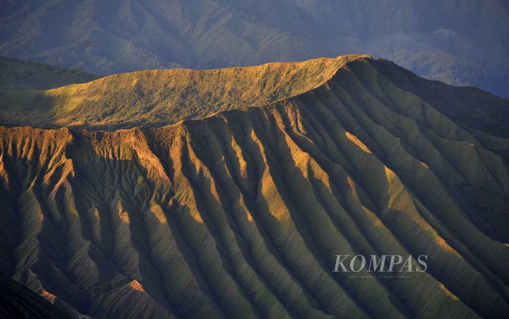 Salah satu sudut Gunung Bromo purba di Kaldera Tengger. 