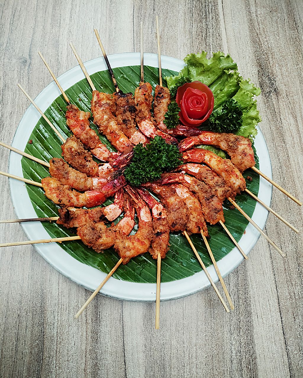 Sate Udang Bumbu Santan
