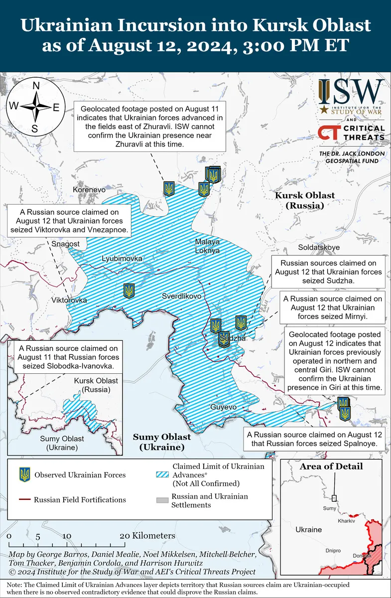 Ukraine Incursion Kursk