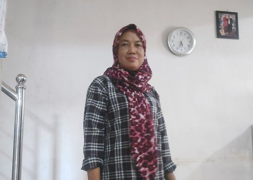 Sumarsi, sukarelawan perbaikan sanitasi lingkungan dari Kampung Mojo, Kota Surakarta.