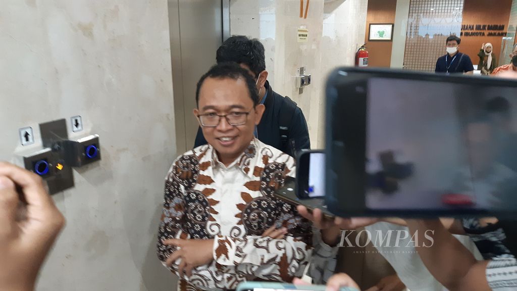 M Kuncoro Wibowo, Direktur Utama PT Transportasi Jakarta yang baru dilantik, Rabu (11/1/2023).