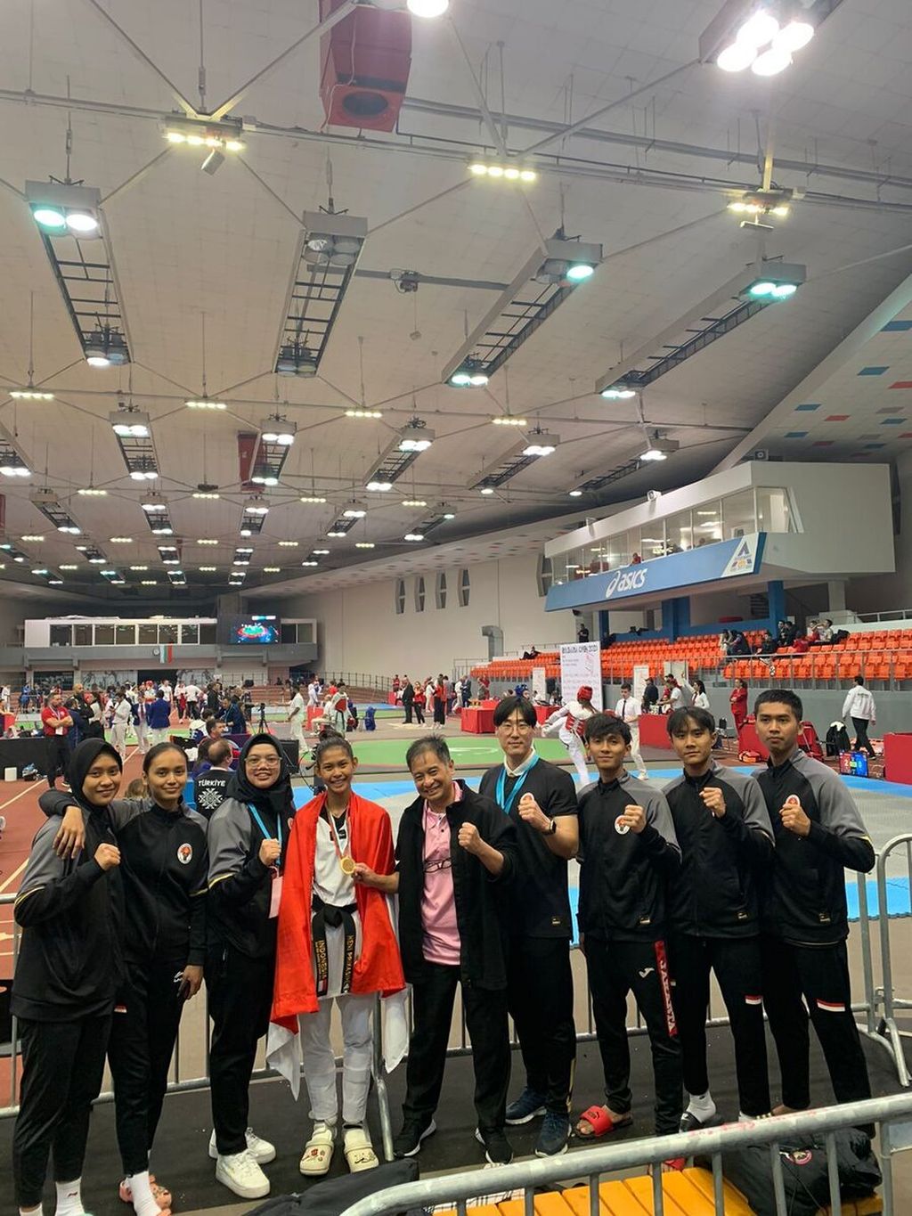Ni Kadek Heni Prikasih setelah mendapatkan emas dan mengalahkan Israel dalam kejuaraan Bulgaria Open 2023, Senin (6/3/2023).