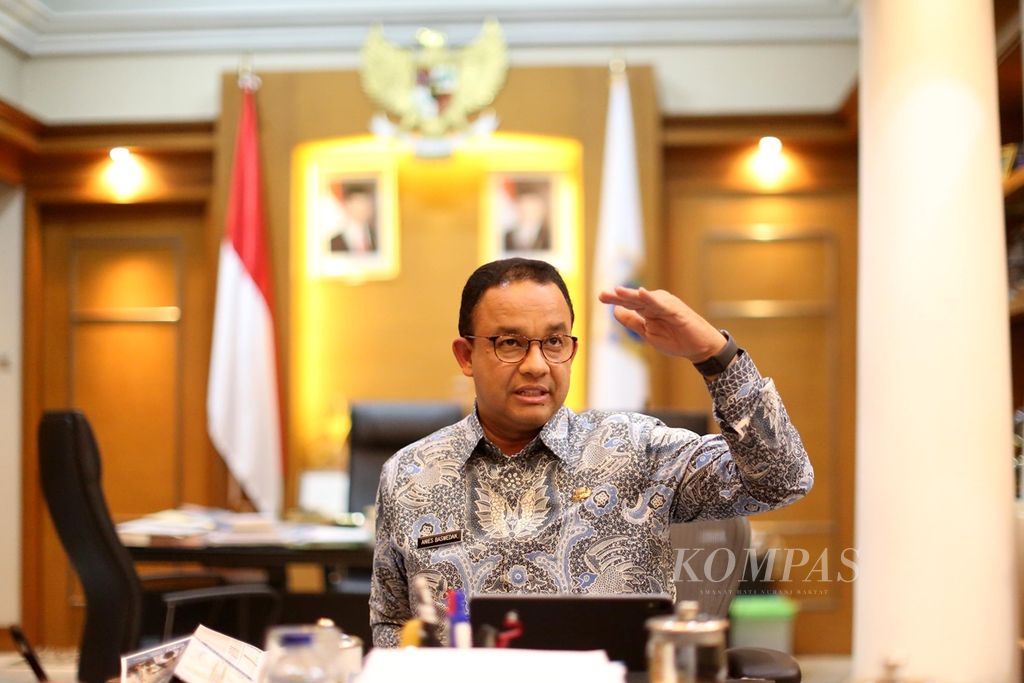 Gubernur DKI Jakarta Anies Baswedan 