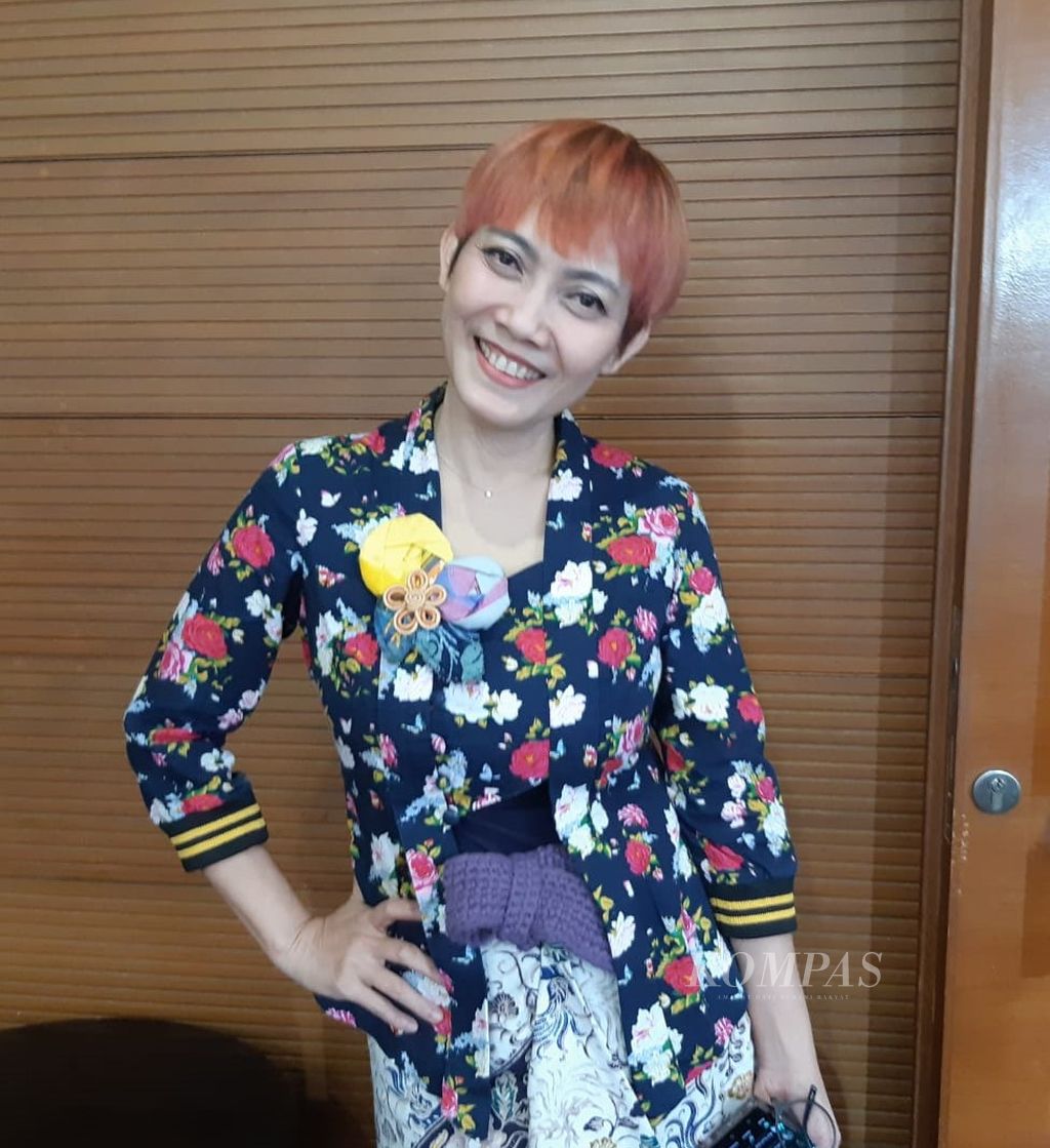 Desainer fashion Lenny Agustin pada Rabu (17/7/2024)