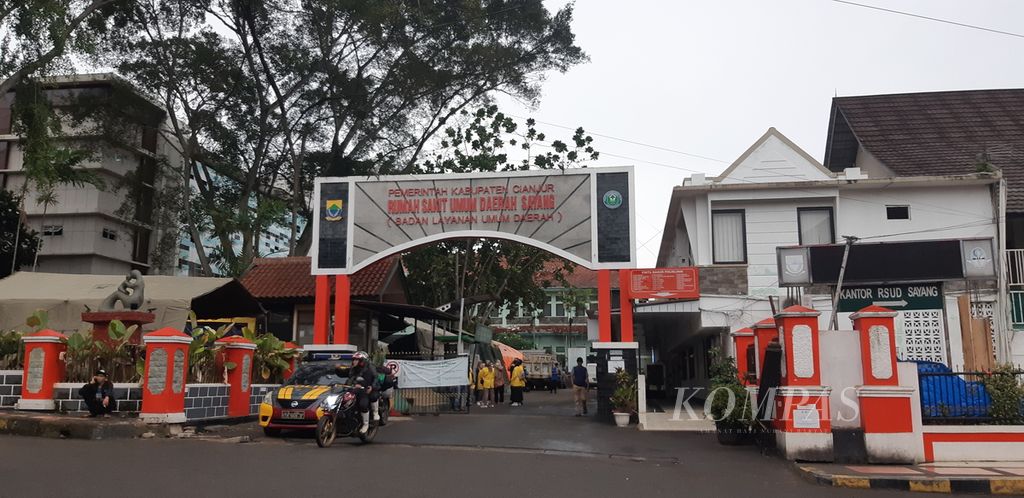 Tampak depan RSUD Sayang, Kabupaten Cianjur, Jawa Barat.