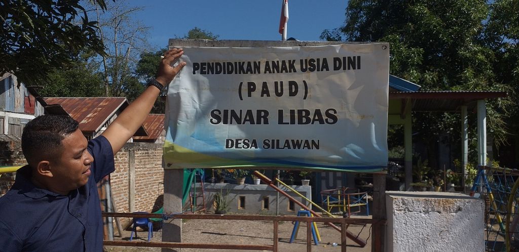 Pendidikan anak usia dini "Sinar Libas" desa Silawan, Sabtu (9/7/2022).