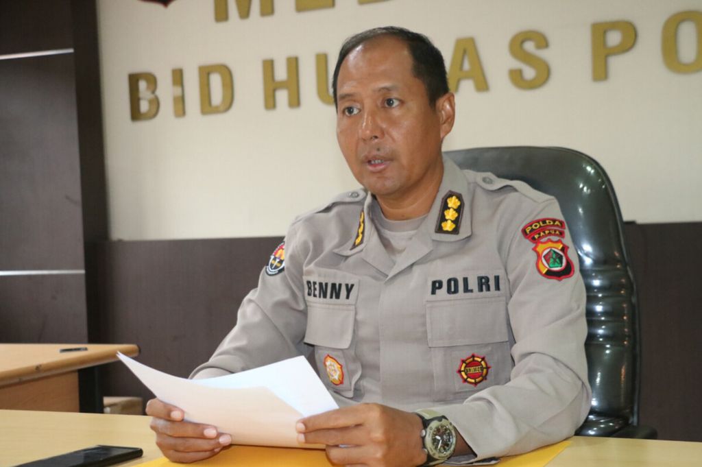 Kepala Bidang Hubungan Masyarakat Polda Papua Komisaris Besar Ignatius Benny Ady Prabowo
